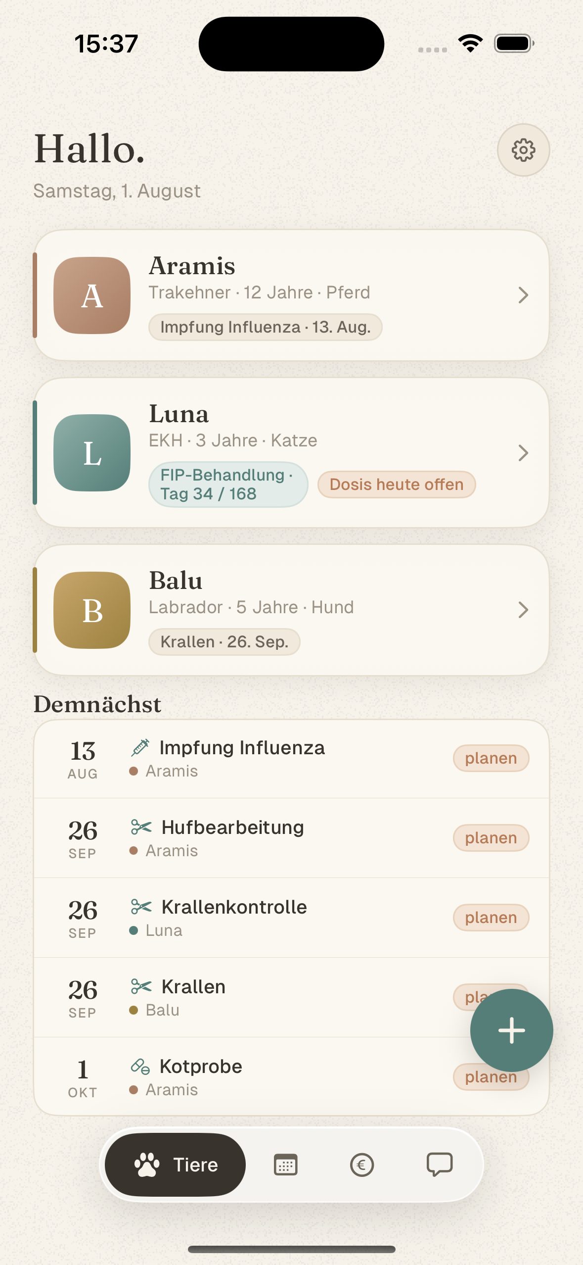 beKahu Dashboard